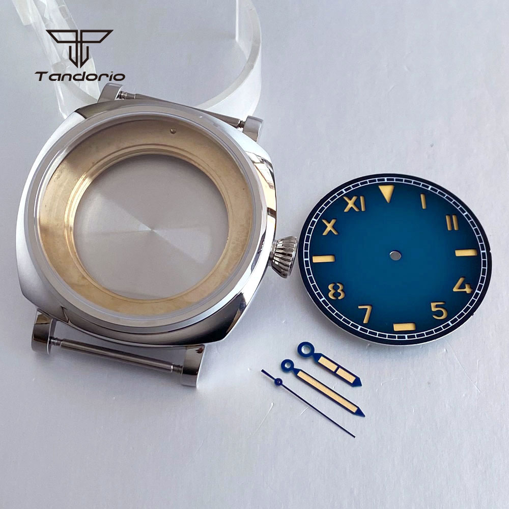 Bronze Case Watch - Polished Square 42mm Watch Case+35mm Sandwich