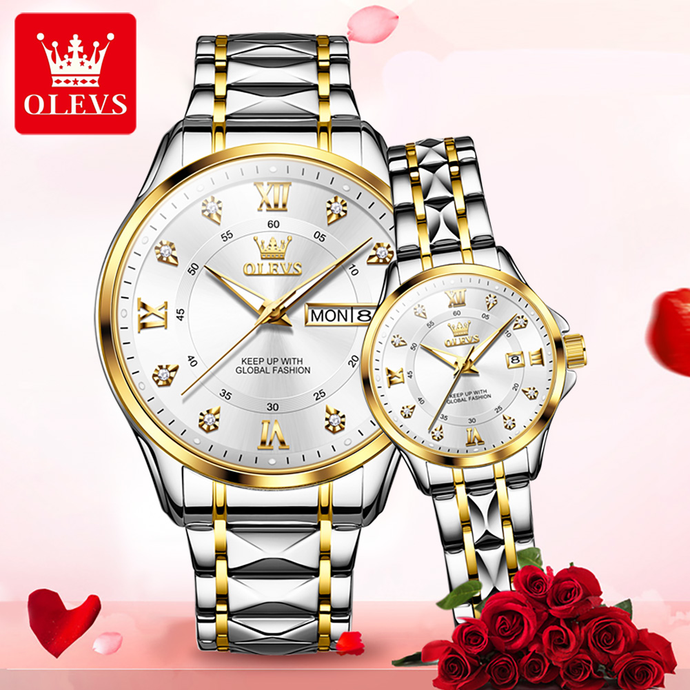 OLEVS 2906 Couple Watch Origin - Luxury Watch Life 评论和价格