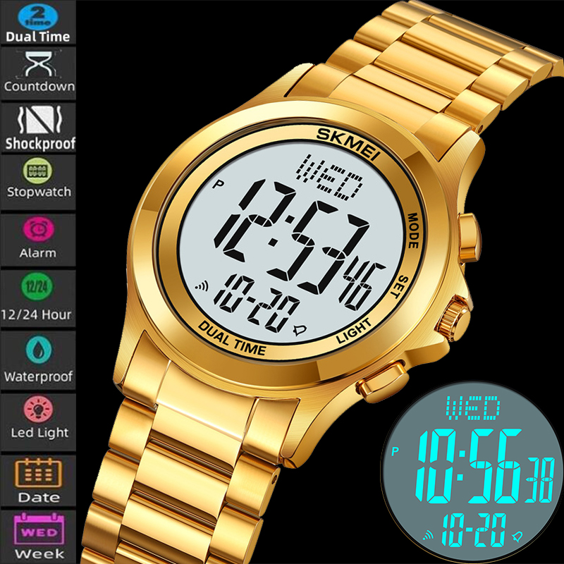Skmei Mens Led Chronograph Bra - Minute Repeater Watch 评论和价格