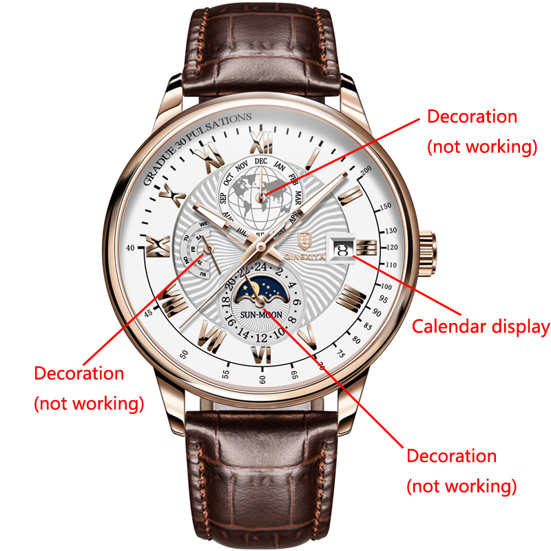 QINGXIYA Brand Fashion Leather - Luxury Watch And Price 评论和价格