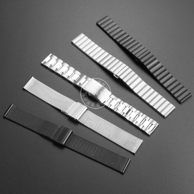 Solid steel watch strap wristb - Moonphase Complication Watch 评论和价格