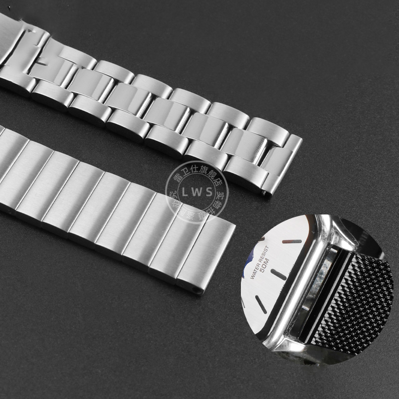 Solid steel watch strap wristb - Moonphase Complication Watch 评论和价格
