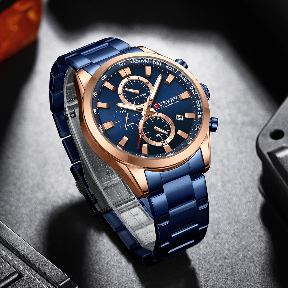 CURREN Luxury Fashion Chronogr - Luxury Watch Life 评论和价格