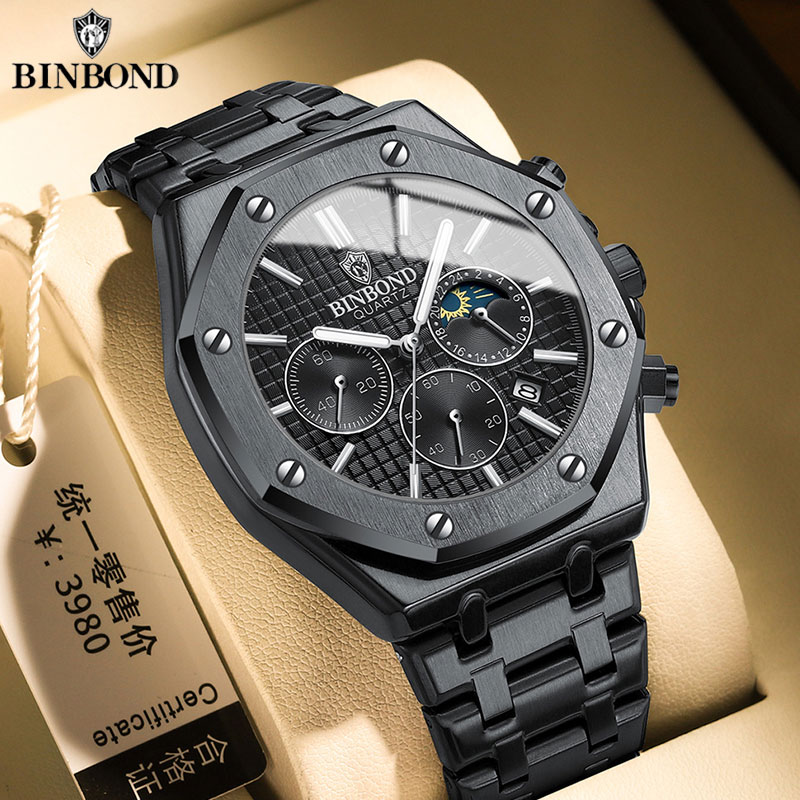 BINBOND Quality Men Watch Luxu - Patek Philippe Watch Nautilus 评论和价格