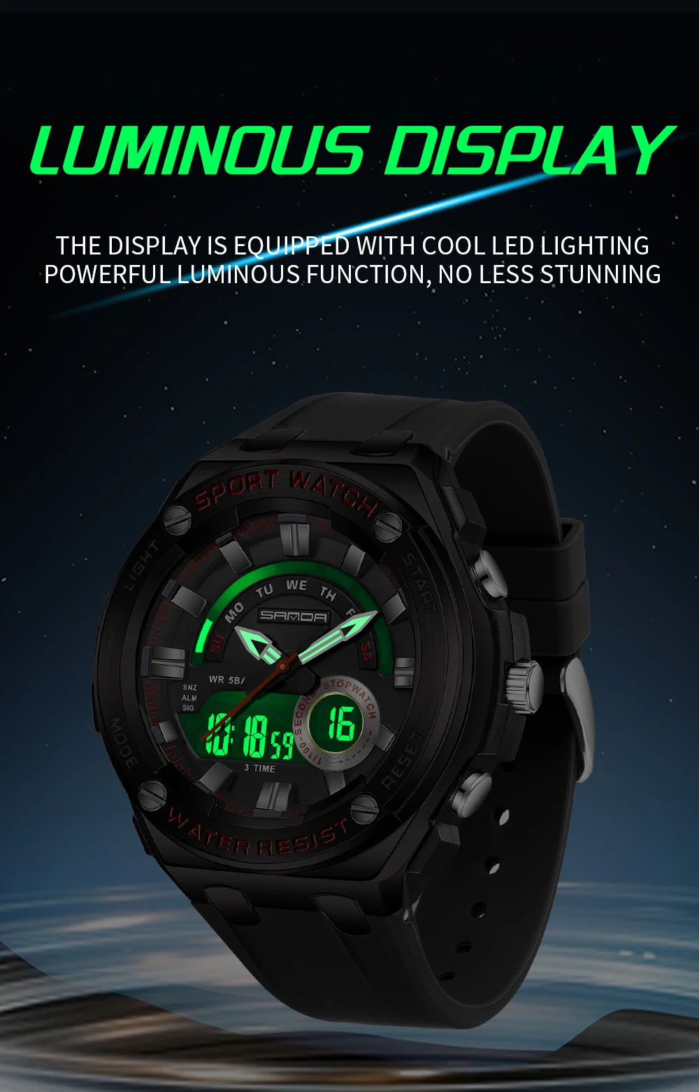 SANDA New Hot Selling Men's El - Luxury Watch Shop 评论和价格