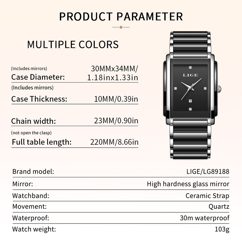 LIGE New Luxury Women Watches  - Luxury Watch Deals 评论和价格