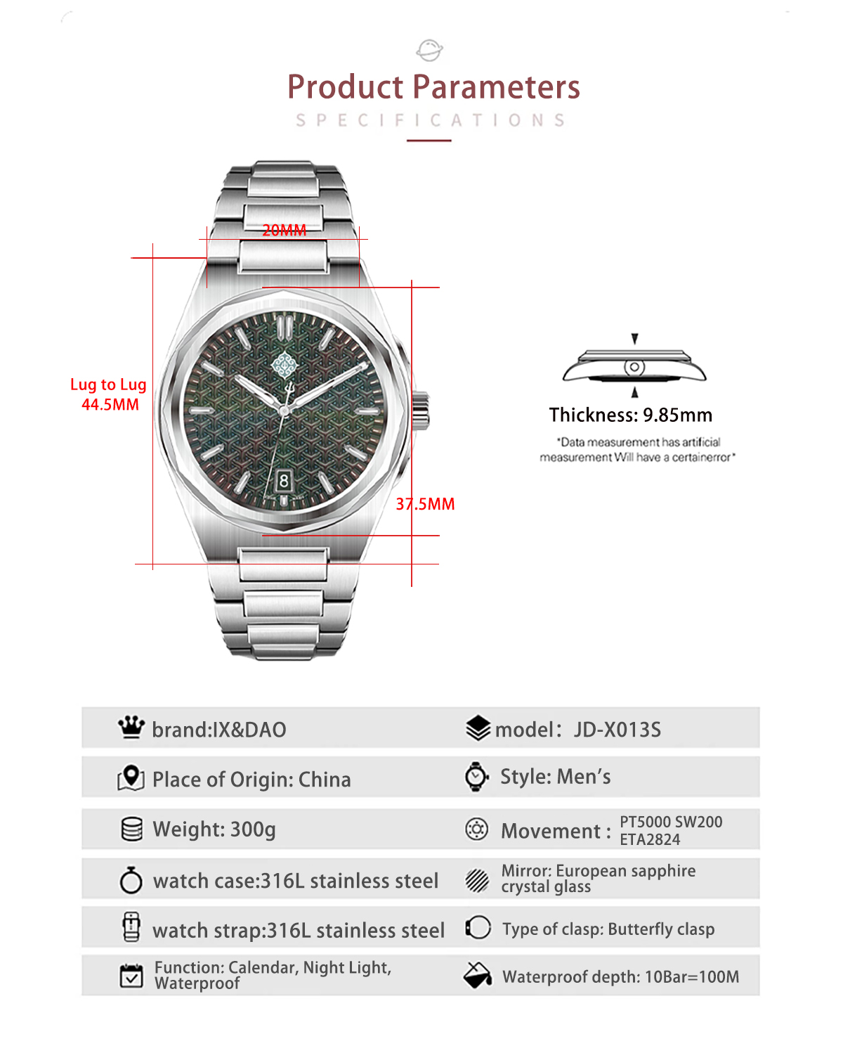IX&DAO 2026 New Warrior 37mm M - Minute Repeater Watch 评论和价格