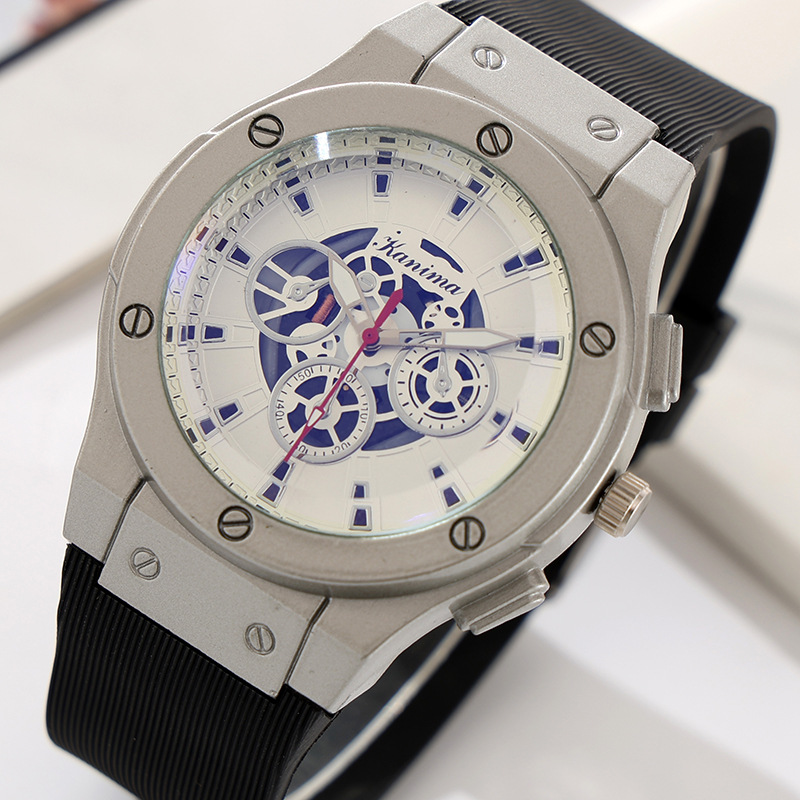 Men Stainless Steel Silicone S - Luxury Watch Store 评论和价格