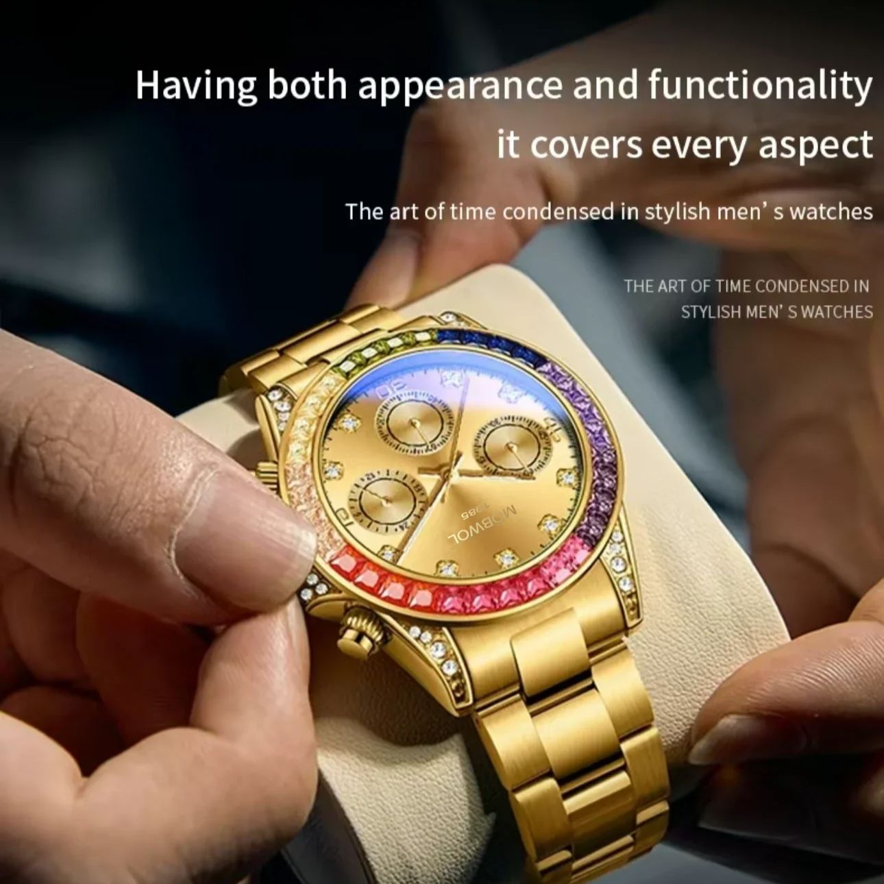 MOBWOL New Men Watch High-end  - Luxury Watch Unique 评论和价格