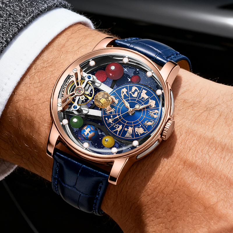 Starry Sky Watch Men's Skeleto - Minute Repeater Watch 评论和价格