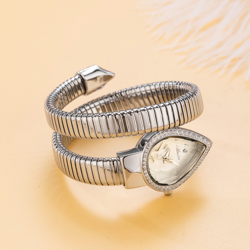 MISSFOX Snake Shape Diamond Wa - Luxury Watch Unique 评论和价格