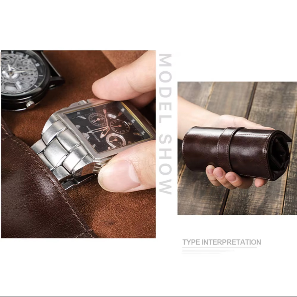 100% Genuine Cowhide Leather W - Luxury Watch Stand 评论和价格